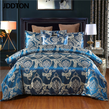 JDDTON Satin Jacquard 2/3 pcs Set 2020 New Arrival Bedding Set Classcial Pattern Style Quilt Cover and Pillowcase Cover BE121