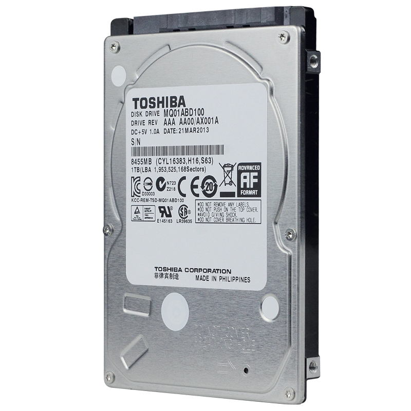 TOSHIBA Laptop 1TB Hard Drive Disk 1000GB 1000G HDD HD 2.5" 5400RPM 8M SATA2 Original New for Notebook