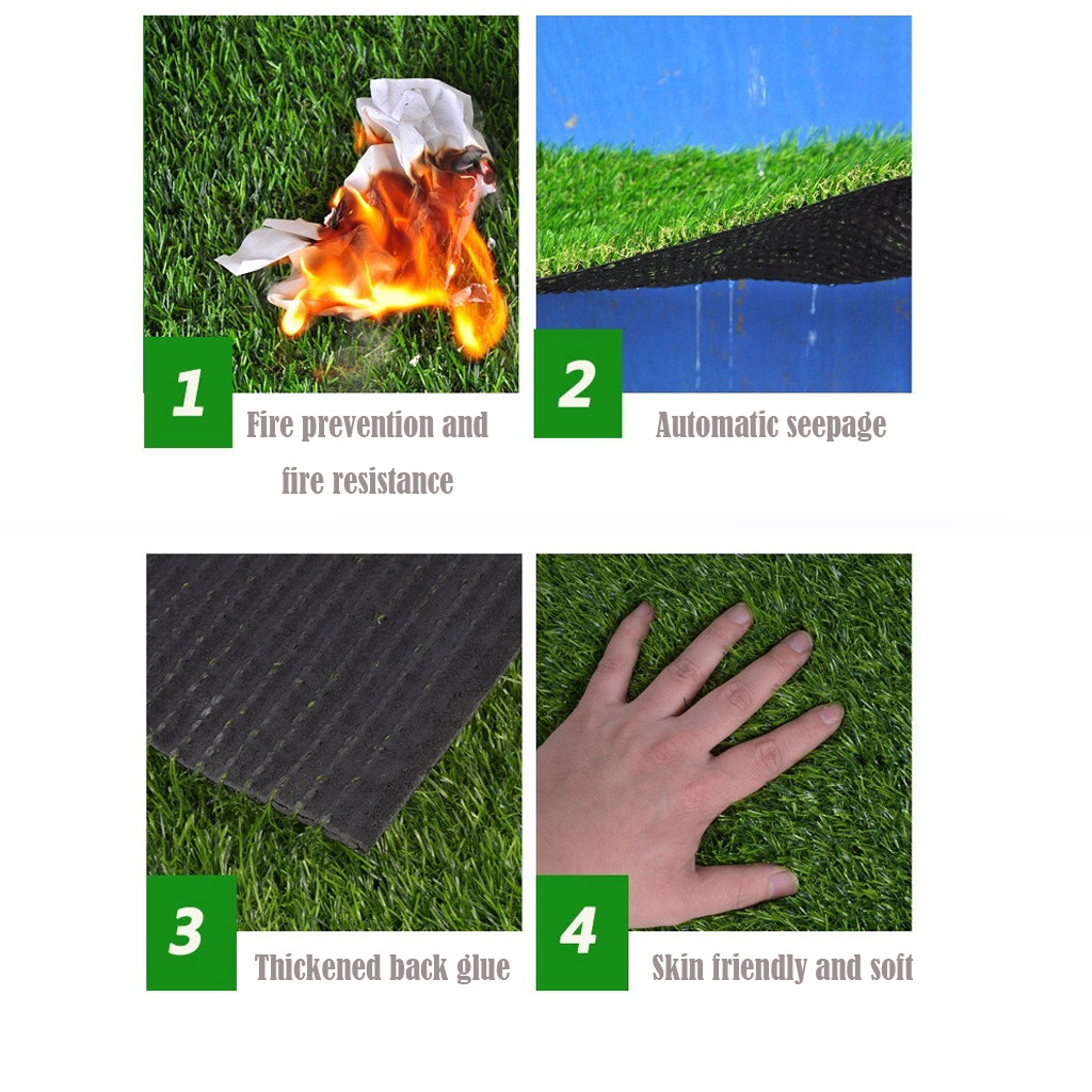 1/2M Cesped Artificial Outdoor Artificial Lawn Carpet Plastic Artificial Balcony School Green Lawn семена для сада и огорода