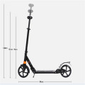 Adult Foldable Kick Scooter Double Shock Absorption Height Adjustable Foot And Hand Brake District Scooter Patinete Adulto