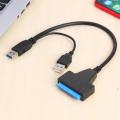 USB2.0 USB 3.0 to SATA SSD HDD Hard Disk Drive Converter Cable High Speed Adapter Cable for External 2.5 inch SATA HDD