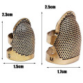 Retro Hand working Sewing Thimble Finger Protector Needlework Metal Brass Sewing Household DIY Sewing Tools Accessories dedal