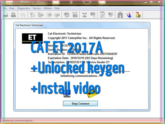 for Red Cat ET 2017A Diagnostic Software with Unlock KeyGen can Install on Many Computers