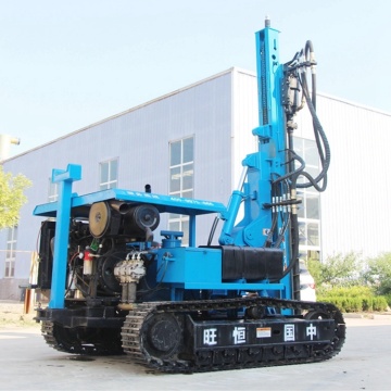 ground screw machine pile driver with GPS system