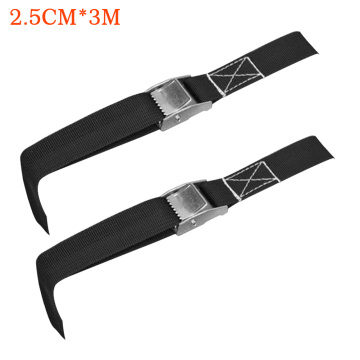 2pcs Lashing Ratchet Belt Fastener Strong Car Cargo With Buckle Truck Multifunctional Heavy Duty Luggage Tie Down Strap Bike