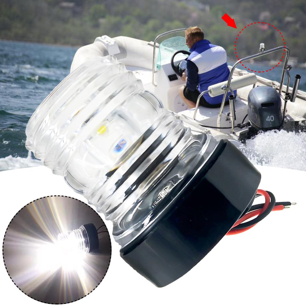 12V-24V LED Navigation Light Waterproof Marine Boat Yacht Light Navigation Anchor Light 360 Degree All Round Boat Light