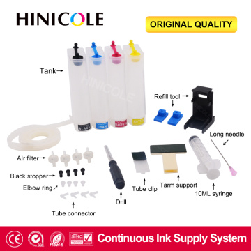 Continuous Ink Supply System CISS Ink Kit for Canon PG40 CL41 PG-40 CL-41 iP1600 IP1700 IP1800 PG 40 CL41 MP140 Printer