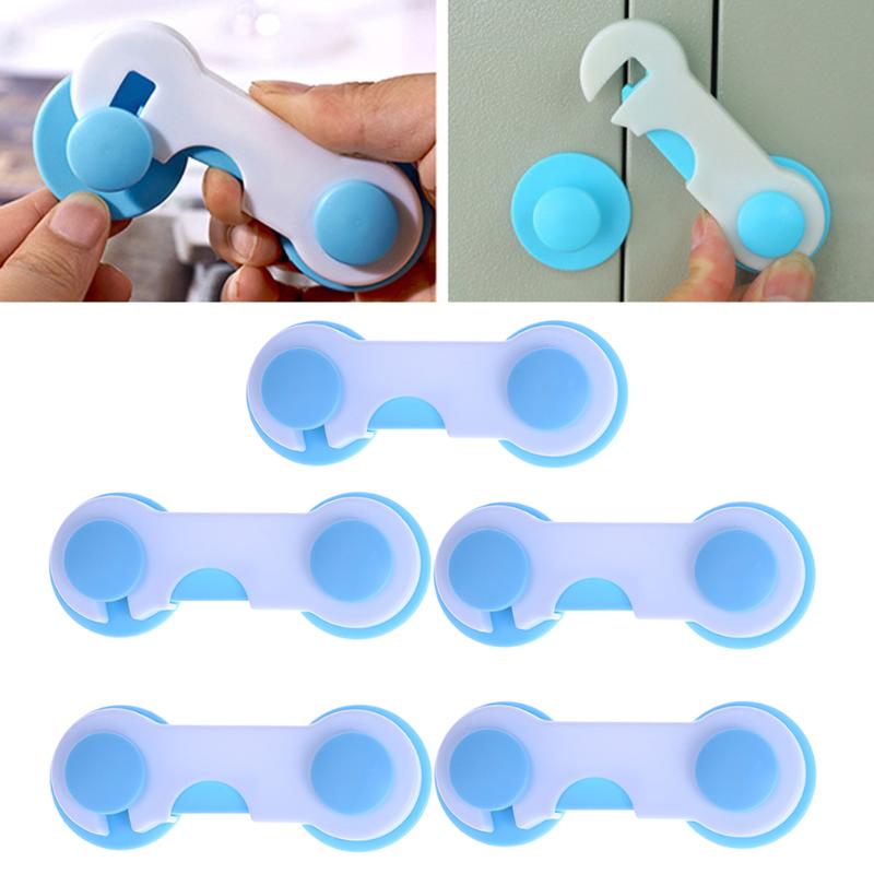 5pcs/Set Baby Drawer Cabinet Lock Protection form Children Child Baby Safety Door Card Lock Straps Baby Security Products