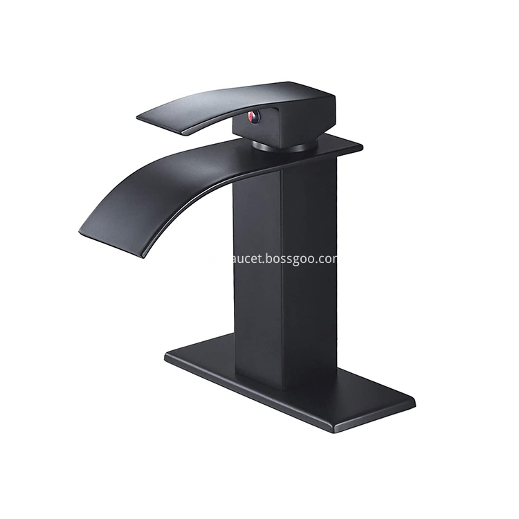 Sifang Black Waterfall Basin Faucet