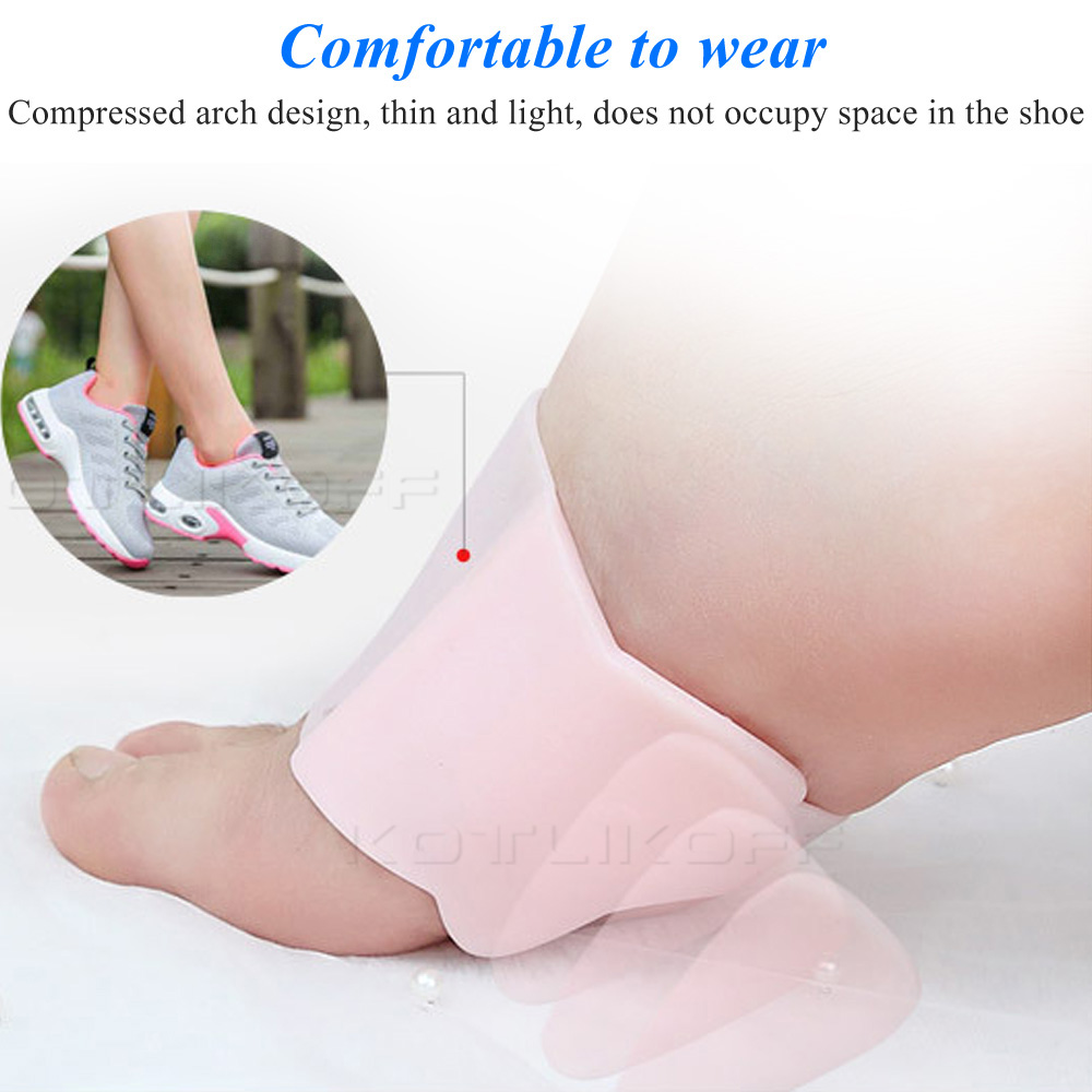 Elastic Orthopedic bandage insoles for feet Fit the arch Massage pad support silicone gel soft insert Pain Relief Shoe sole