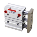 SMC three shaft rod guided compact pneumatic cylinder