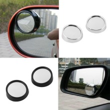 2 PCS Car Vehicle Blind Spot Dead Zone Mirror Rear View Mirror Small Round Mirror Auto Side 360 Wide Angle Round Convex Mirror