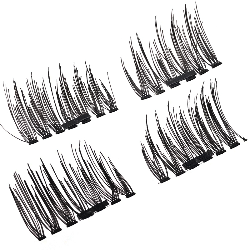 YSDO 1 Pair Magnetic EyeLashes Natural Hair Mink Lashes 3D Mink Fake Lash 100% Dramatic EyeLashes 1 Box Magnetic Lashes