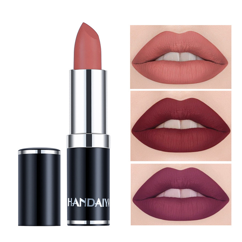 HOT SALE Sexy Lipstick Matte Waterproof Velvet Lip Stick 15 Colors Sexy Red Brown Pigments Makeup Matte Lipsticks Beauty Lips