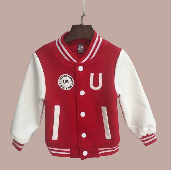 2020 Kids Coat Autumn Winter Boys Jacket for Boys Children Clothing Letter Printed Outerwear Boy Clothes Kids Baseball Jackets