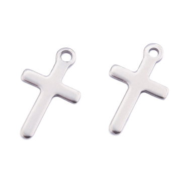 20pcs Stainless Steel Material Cross/Anchor Charms Crosses Pendant DIY Handmade Necklace and Earring Jewelry Accessories Crafts
