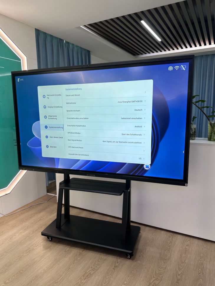 4K interactive smart board used for medical case discussion and remote diagnostic sessions