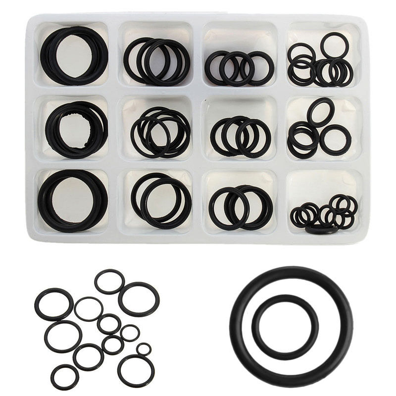 50x Rubber O-Ring Gaskets Assorted Sizes Set Kit For Plumbing Tap Seal Sink Thread New