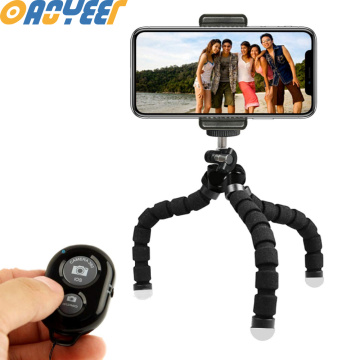 Hot Sale Portable Tripod Sponge Octopus Holder For iPhone Smartphone Flexible Tripod for Huaiwei With Clip Mini Remote Shutter