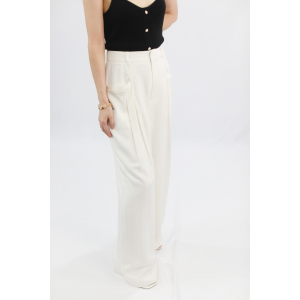 High-Waisted Wide-Leg Trousers