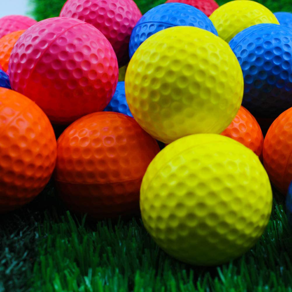 11PCS Practical Soft PU Balls Golf Accessories PU Golf Ball for Training Outdoor Assorted color