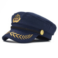 new crown Vintage warm hat Men Women Autumn Winter Flat Military berets Captain Adjustable Sailor Caps Navy cap Hats