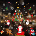 Merry Christmas Wall Stickers Window Glass Stickers Christmas Decorations For Home Christmas Ornaments New Year 2021 Decor Noel