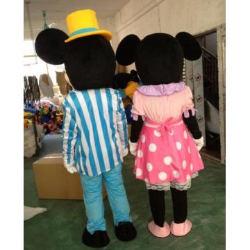 Top Quality EVA Helme Mouse Mascot Costume Walking Cartoon Apparel Fancy Dress Birthday party