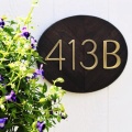 12cm Golden Floating House Number Signage #0-9 5 In. Alphabet Letters Dash Slash Sign Door Home Address Numbers Outdoor Plates