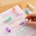 6 Pcs/lot Capsules Highlighter Vitamin Pill Highlight Marker Color Pens Stationery Office School Supplies