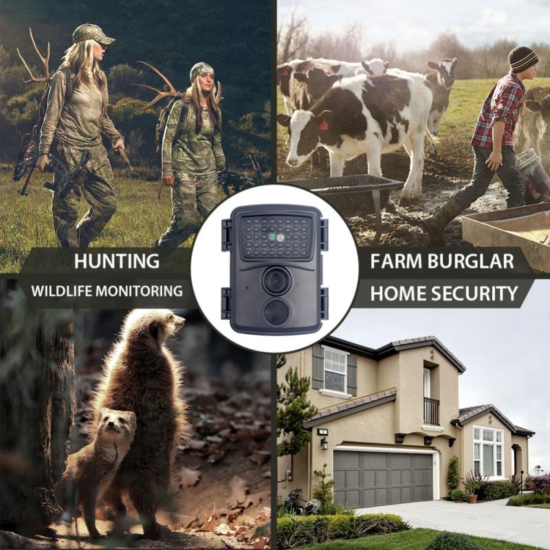 Trail Hunting Camera 12MP 1080P HD Waterproof Outdoors Camera Wildlife Scouting Hunting Camera Wild Surveillance Night Version