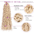 Long Wave Faux Locs Crochet Braids Hair Ombre Black BUG Dreadlocks High Temperatu Fiber Synthetic Twist Braid Hair For Women20