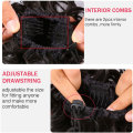 Curly Elastic Hair Chignon Extension Hairpiece Messy Bun Synthetic Clip-in Drawstring Afro Postiche Updo Wedding Q7