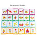 155pcs Wooden Pattern Block Set Creative Kids Educational Toys Montessori Developmental brain teaser jigsaw Toy