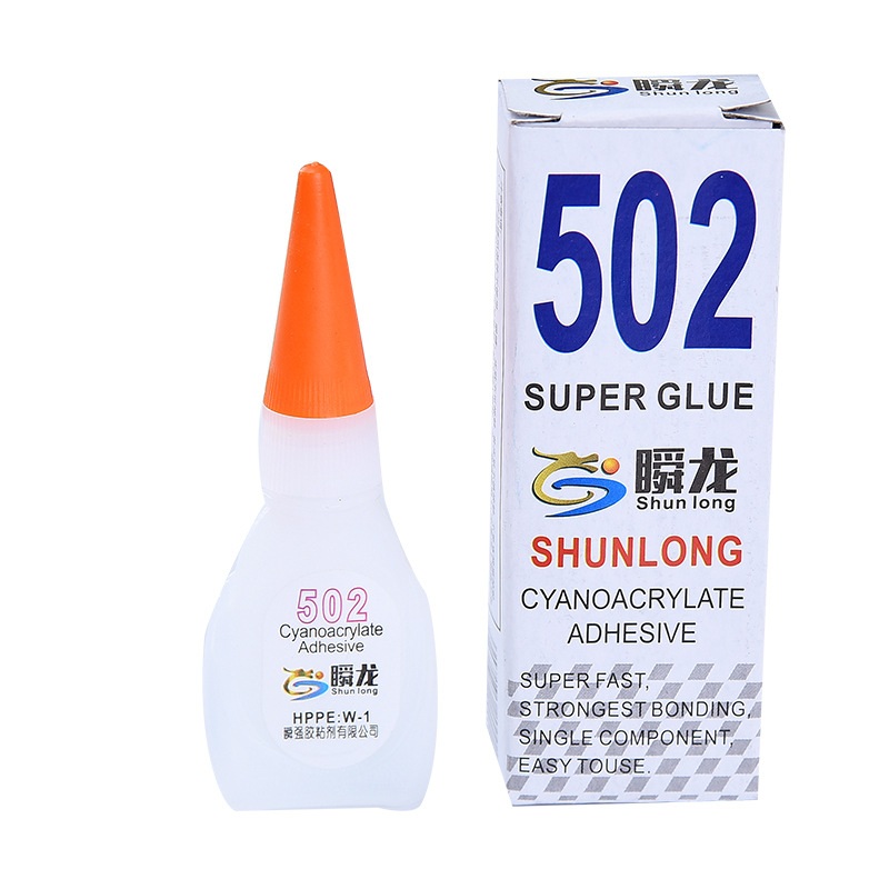 1pc 502 Super Liquid Glue Instant Quick-drying Adhesive Strong Bond For Leather Rubber Wood Metal Glass Home Office Supplies