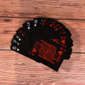 1 SET Waterproof Playing Cards Plastic Cards Collection Black Poker Cards Creative Gift Standard Playing Cards Poker