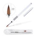 Eval Acrylic 3D Nail Art Brush 100% Pure Kolinsky UV Gel Carving Pen Nail Brush Liquid Powder DIY Nail Beauty Supplies