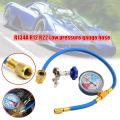 250PSI Recharge Measuring Hose Gauge Valve Refrigerant Pipe R134A R12 R22 Car Auto AC Air Conditioning