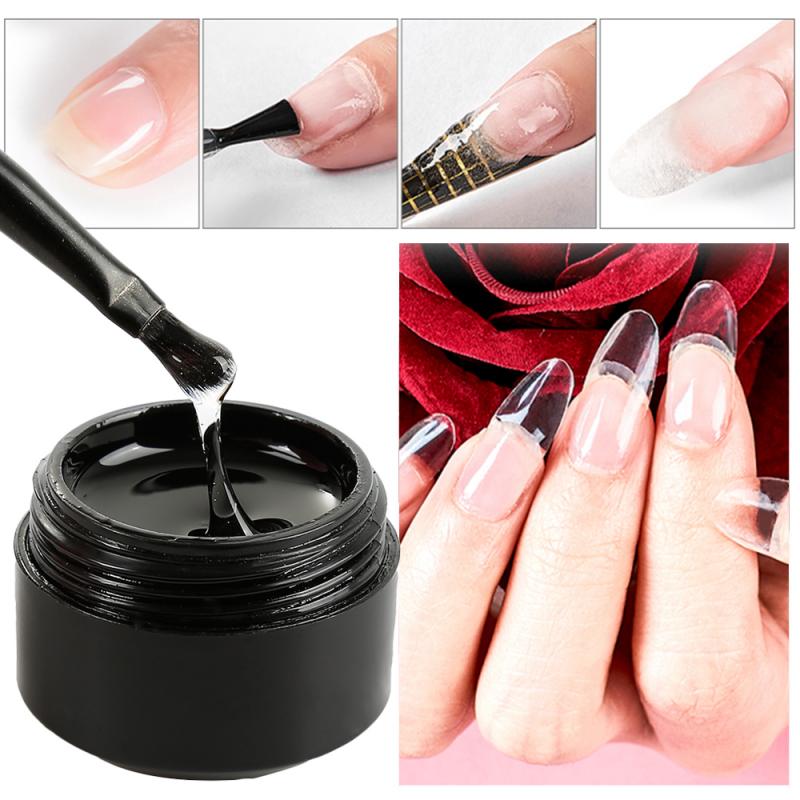 Cracked Nail Repair Gel Fiberglass Extension Building UV Gel Varnish Broken Nails Repair Soak Off UV Gel Nail Extension Tools