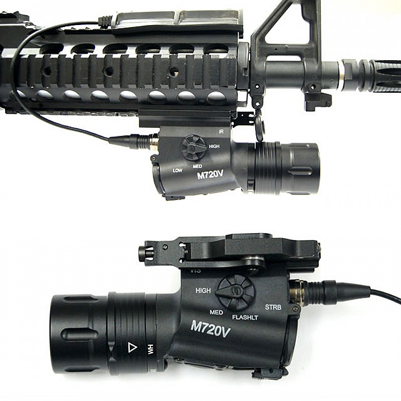 Element M720V Tactical LED Flashlight Scout Light Airsoft Hunting Weapon Light Strobe Version EX273