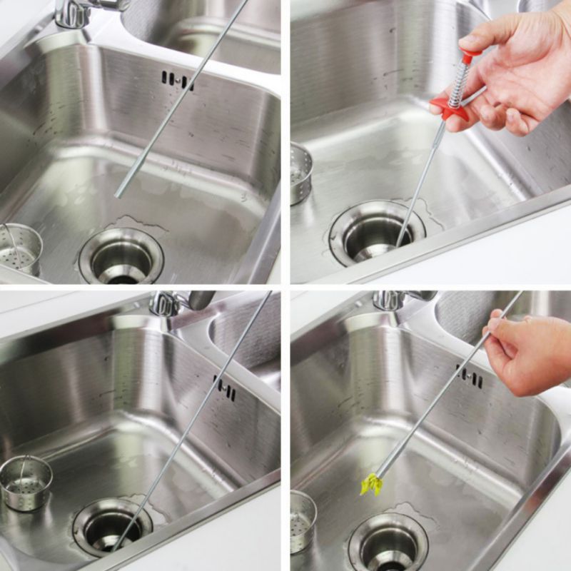 1PC Kitchen Bathroom Toilet Cleaning Kitchen Sewer Brush Pipe Tools Tool Removal Dredge Sink Hair Tub