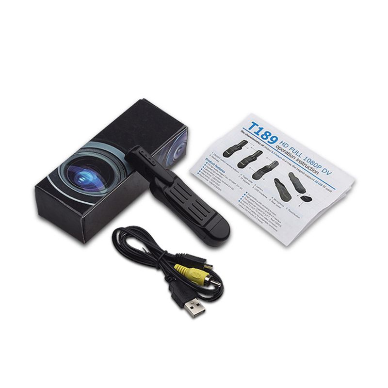Mini Camera T189 Full HD 1080P Secret Camera Wearable Body Pen Camera Digital Mini DVR Small DV Camcorder Support 32GB Card