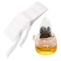 Disposable Tea Bags 100pcs Empty Tea Bags with Drawstring Tea Herb Filter Bag Teabags for Herb Loose Tea Scented Tea Spice