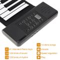61 Keys MIDI Roll Up Piano Electronic Rechargeable Portable Silicone Flexible Keyboard Organ Built-in Speaker Electronic Organ