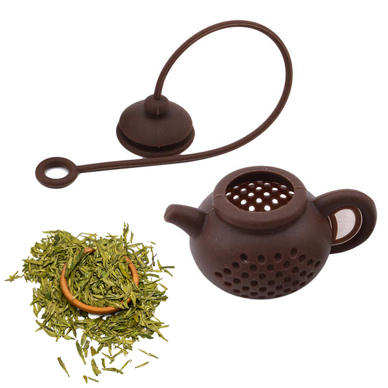 5 Styles Silicone Tea Strainer Strawberry Lemon Design Loose Tea Leaf Strainer Bag Herbal Spice Tea Infuser Filter Tools