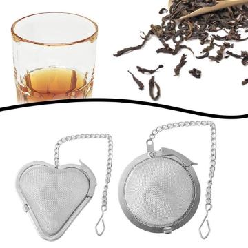 Tea Infuser Bag Pot Stainless Steel Infuser Sphere Mesh Strainer Handle Tea Ball Filter Herb Spice Tea Diffuser with Chain Hook