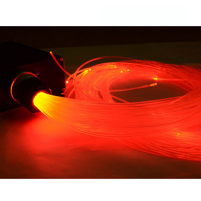 50PCSX 1mm X 2Meters end glow PMMA plastic fiber optical cable decoration light free shipping