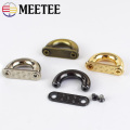 Meetee 5/10pcs 13mm Metal D Ring Buckle Connection Alloy Shoes Bags Arch Bridge Buckles DIY Sewing Hardware Accessories AP523