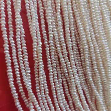 wholesale 20strands real pearls 2-3mm fresh water pearl potato shape loose beads #499