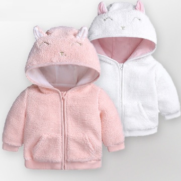 Baby Girls boys Jackets Winter autumn Outwear Lamb velvet Garment Lovely 3D Hooded Coat for Baby Kids Clothes Clothing